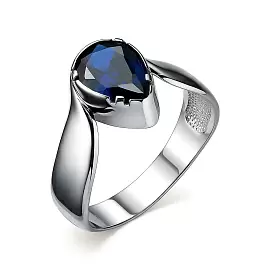 Кольцо 1 камень 10-72-000207S серебро_0