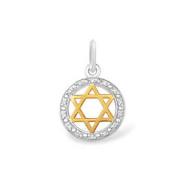 Подвеска религиозная иудейская 1310048650-501 серебро Звезда Давида