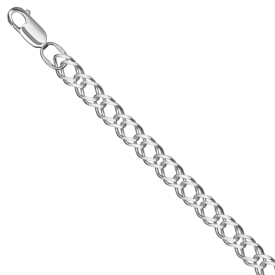 Цепь НЦ22-076Ю-3 d1.00  серебро Полновесная