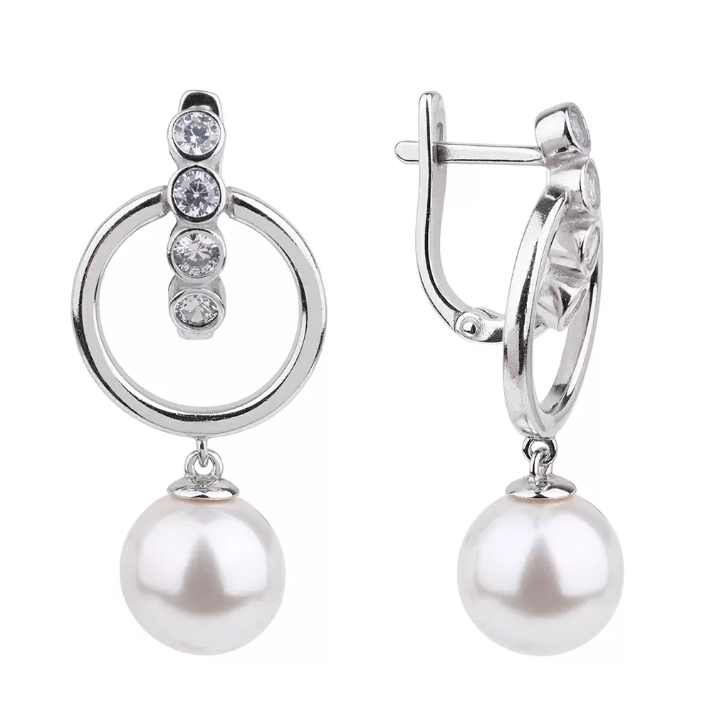 Серьги подвесные 1049392-01150-2S серебро