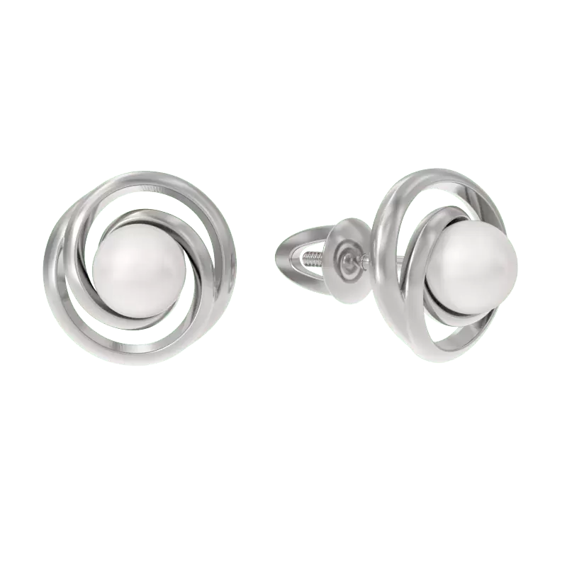 Серьги пусеты 1037202-01250-2S серебро