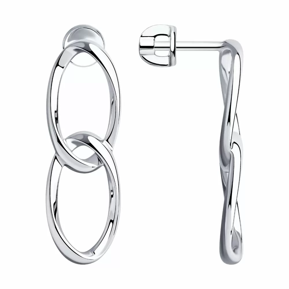 Серьги пусеты 94024098 серебро_0