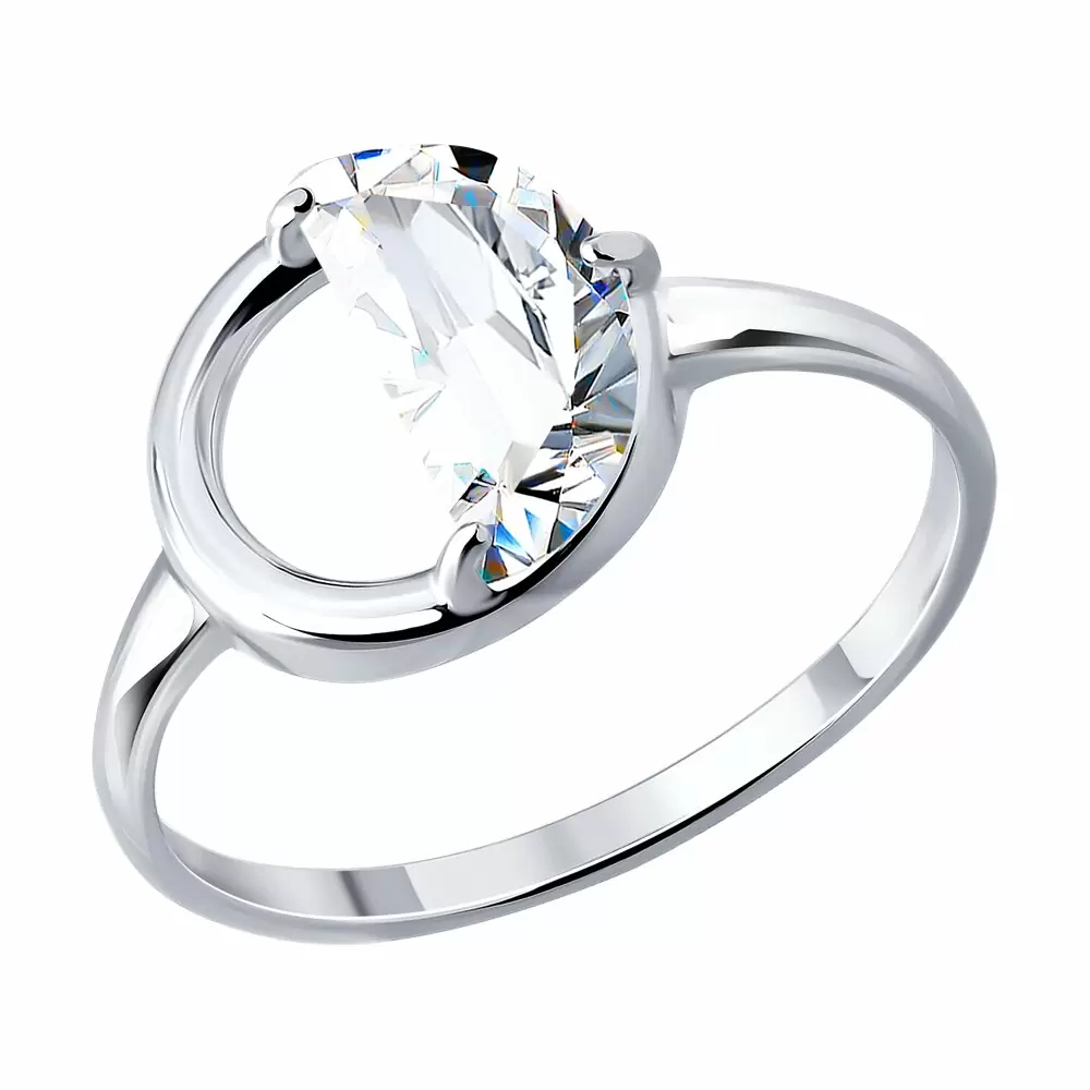 Кольцо 94015001 серебро