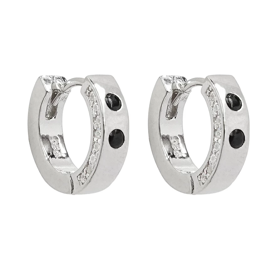 Серьги конго Ec03007r серебро