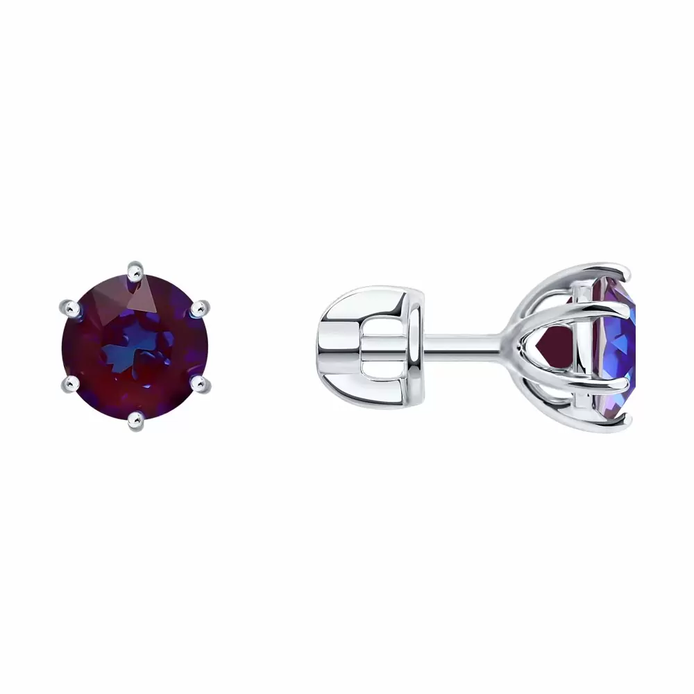 Серьги пусеты 94027857 серебро