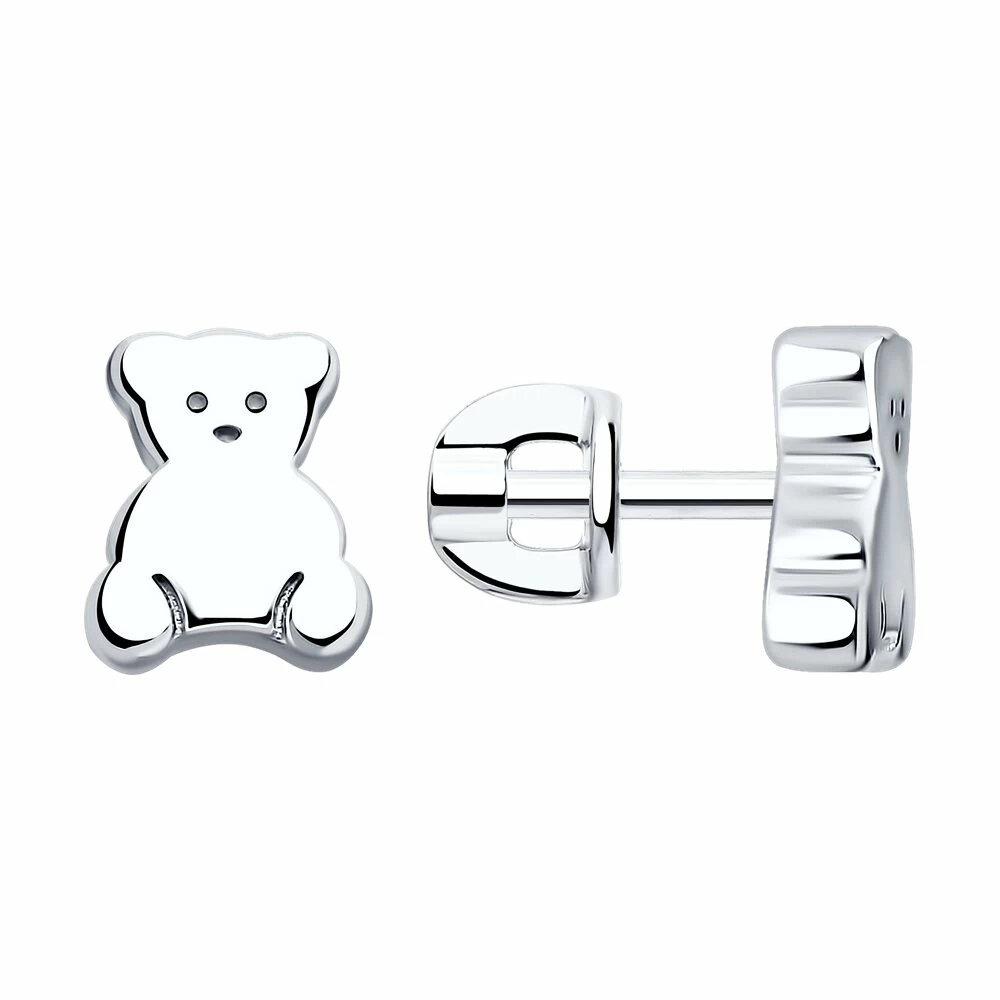 Серьги пусеты 94025945 серебро Тоус