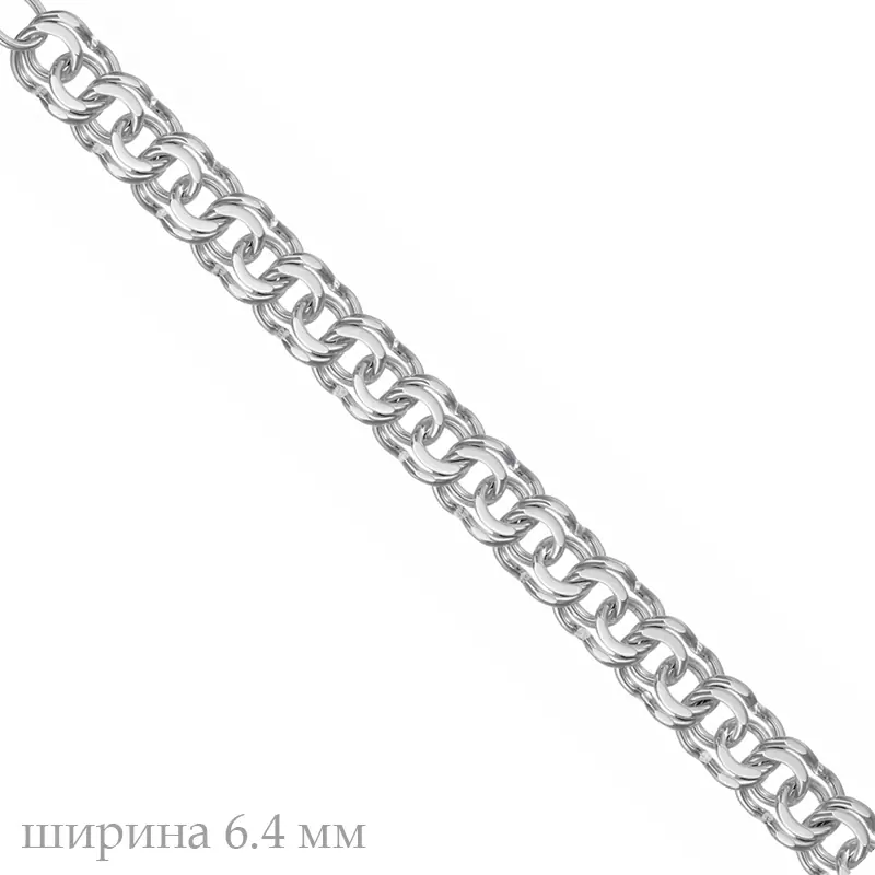 Браслет НБ22-056Ю-3 d1.00 серебро Полновесный_1