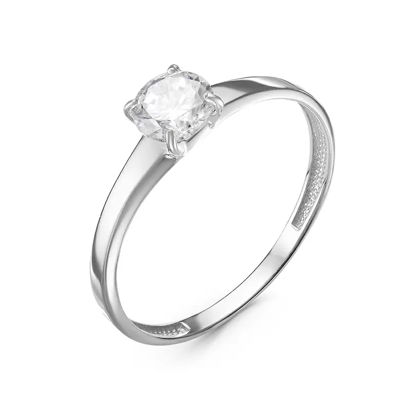 Кольцо один камень б117911 золото