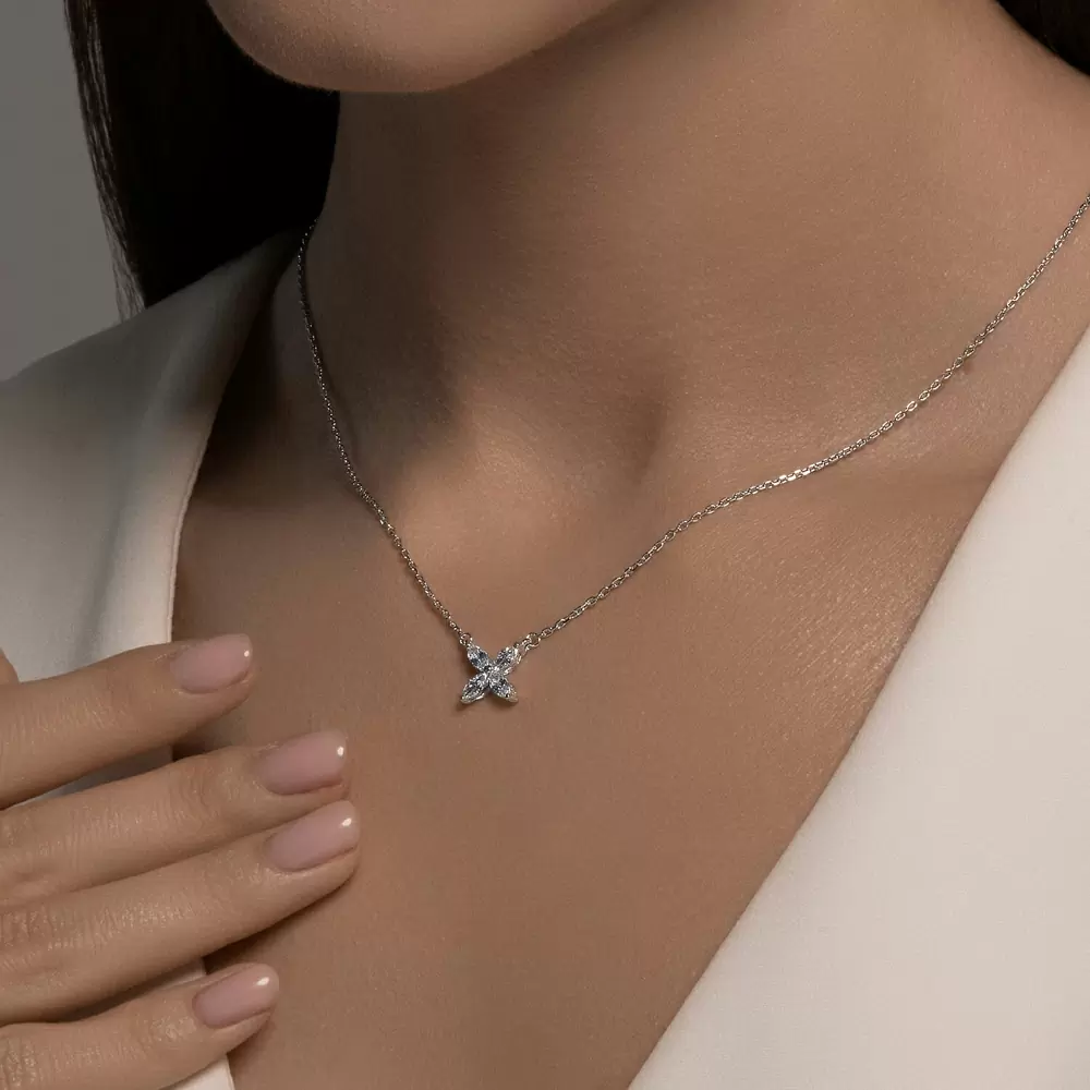 Колье 94070976-91 серебро