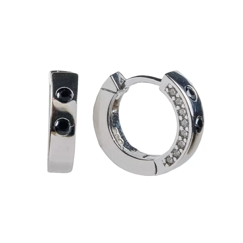 Серьги конго Ec03007r серебро