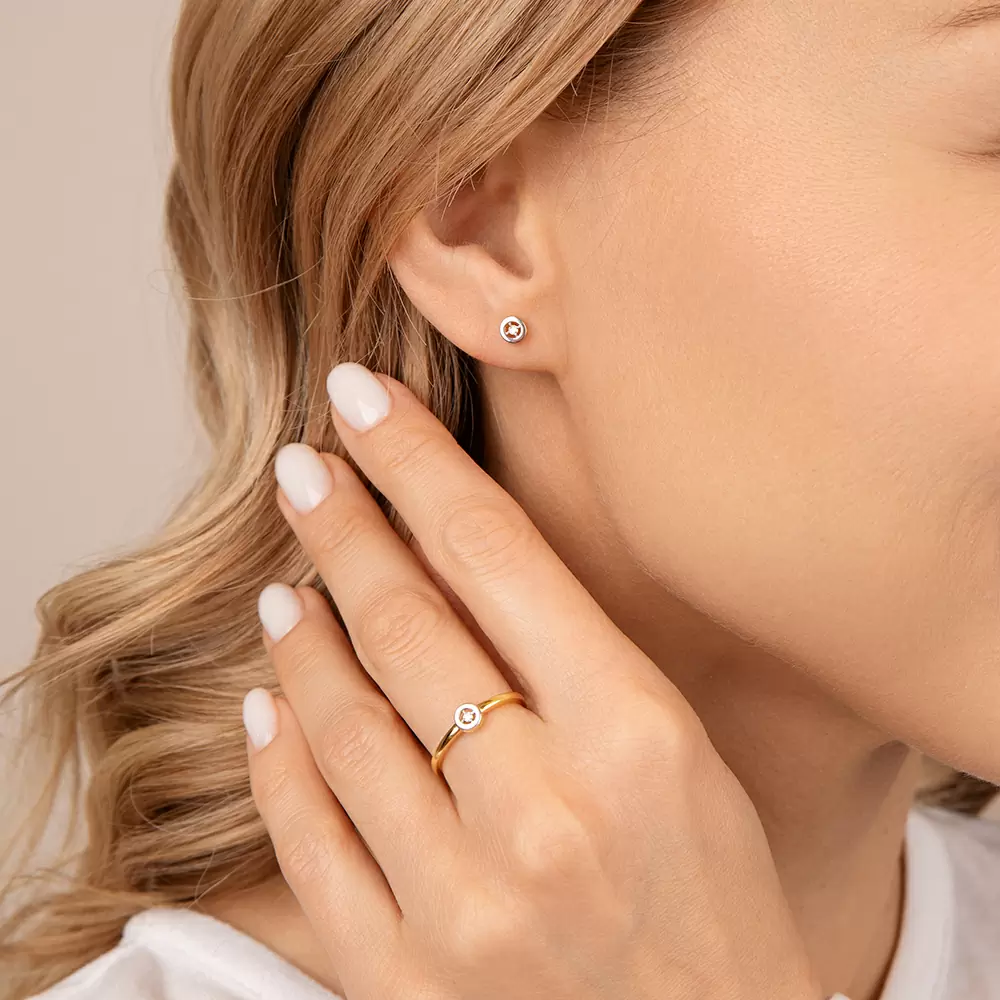 Серьги пусеты 12-885-1087 серебро