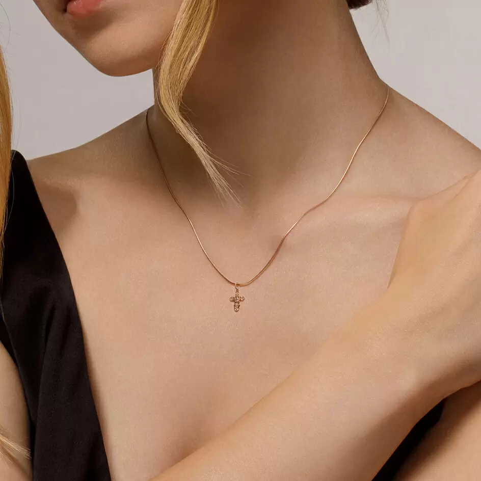 Крест христианский 51-131-01769-1 золото Полновесный_2
