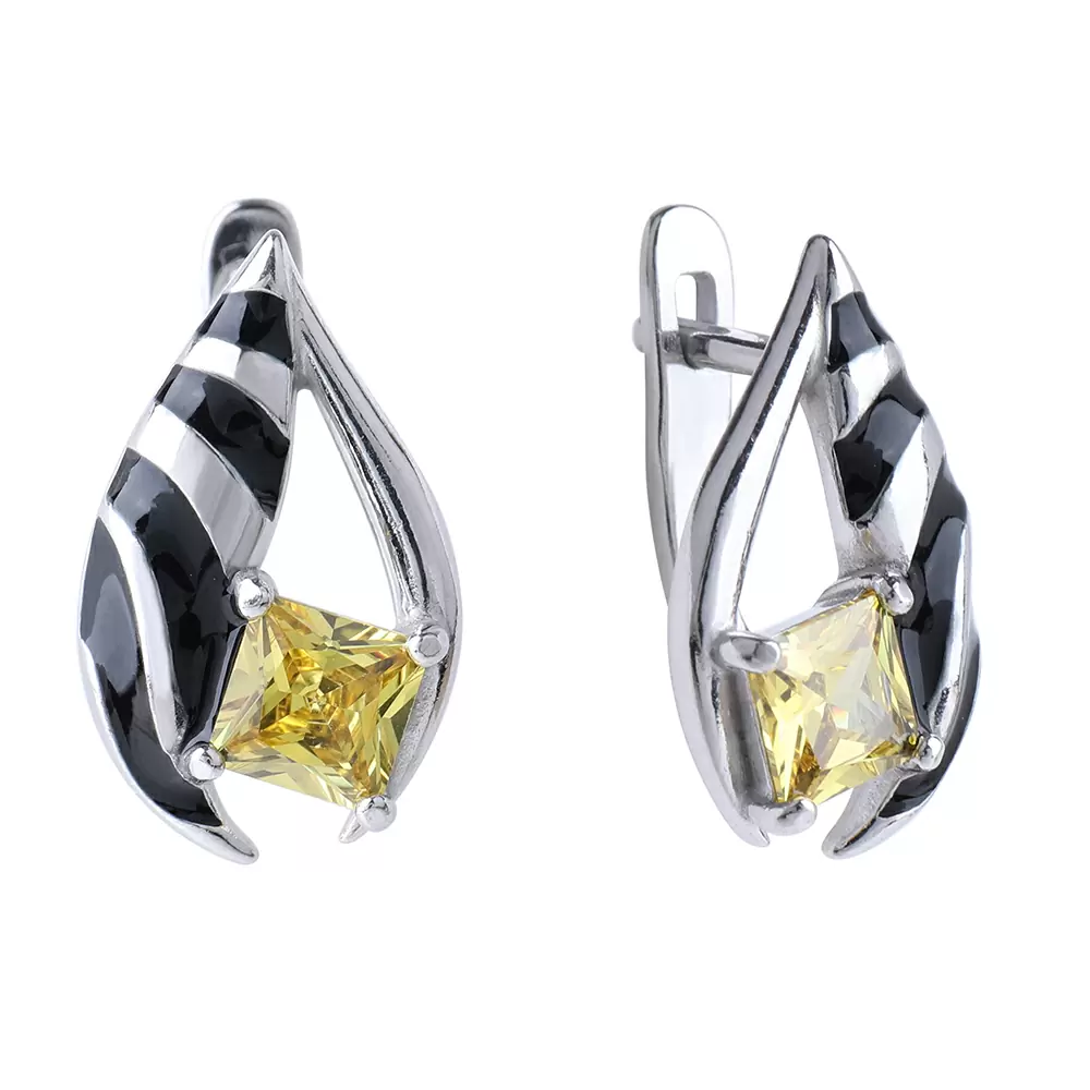 Серьги 1057962-05211 серебро Зебра