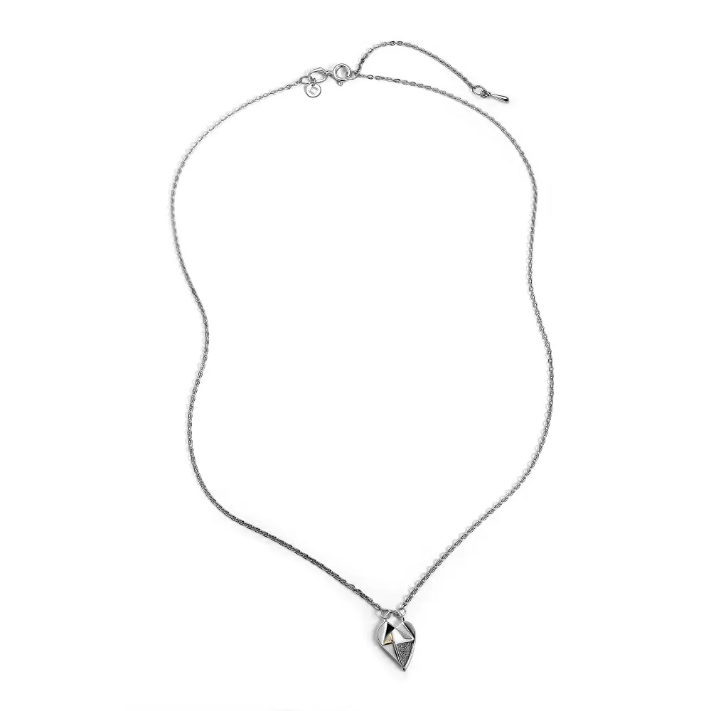 Колье 06-5810.000Б-17 серебро Сердце_1