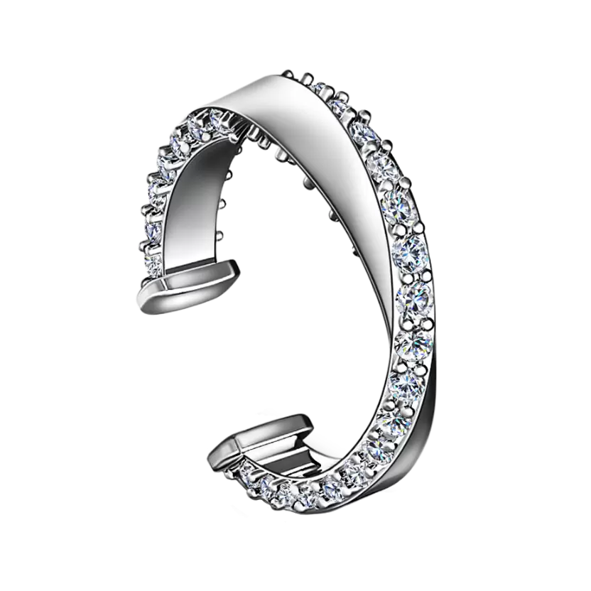Серьги кафф 01101001-0211 серебро