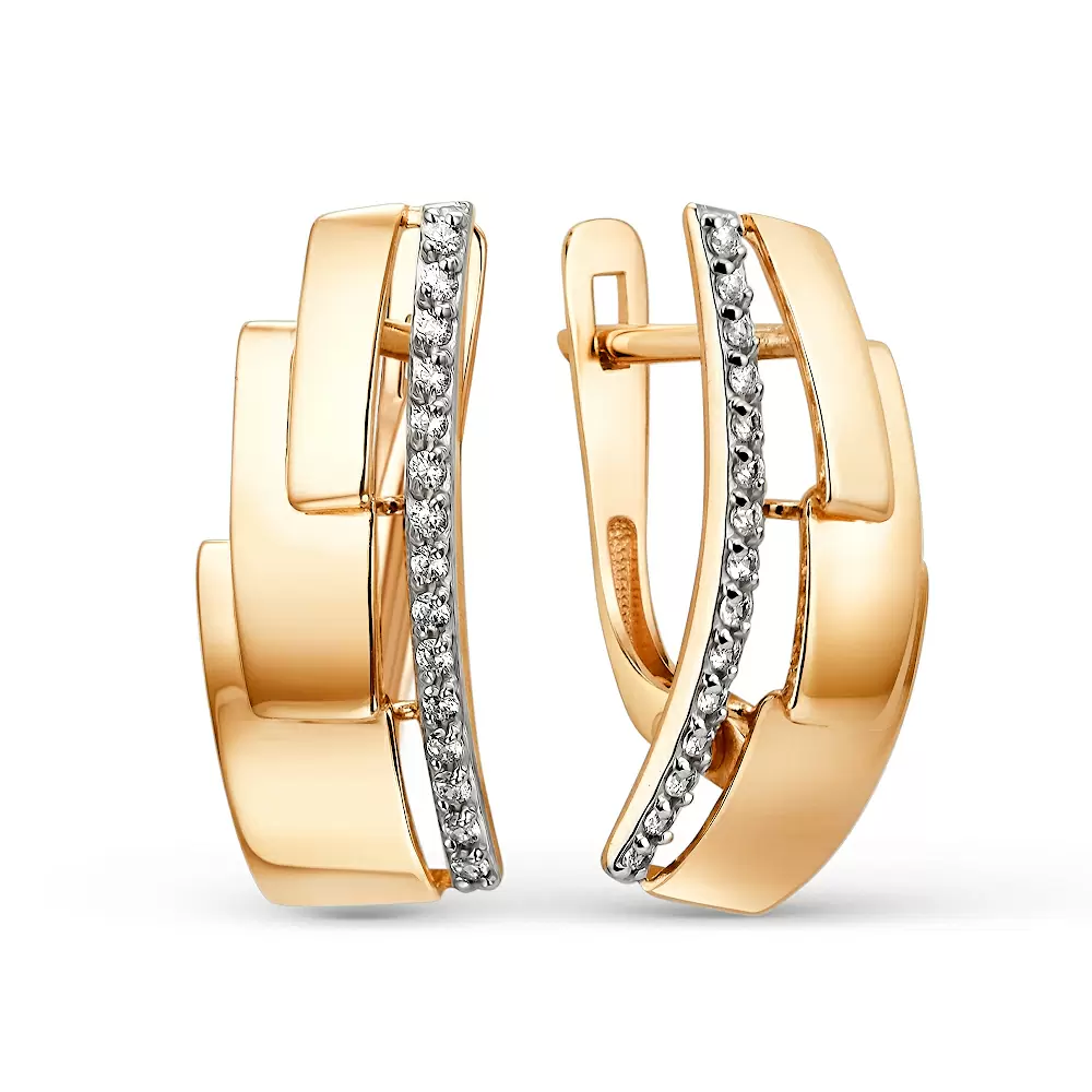 Серьги 032992-1102 золото