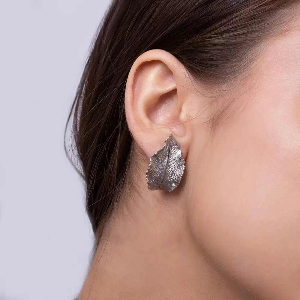Серьги SOR1906.RH серебро Лист