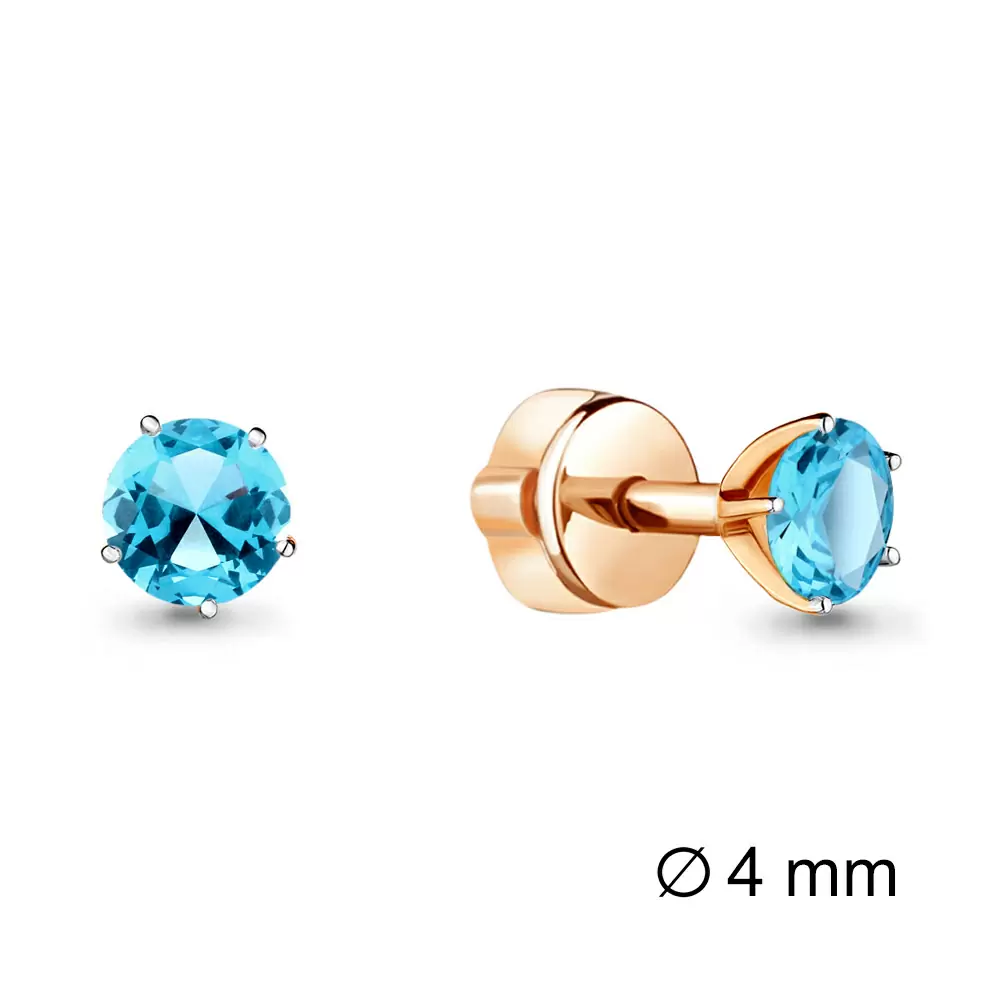 Серьги пусеты 4403602.1 золото