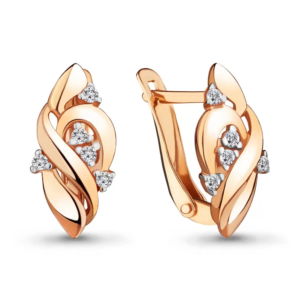 Серьги 46888.1 золото