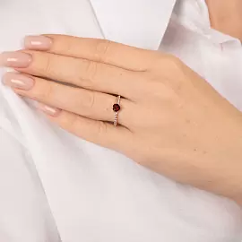 Кольцо один камень К-0291 гр золото_2