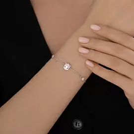 Браслет 94051299 серебро Единорог_1