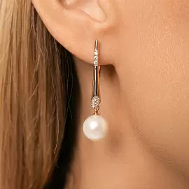 Серьги подвесные 290-1-1082Р золото_1