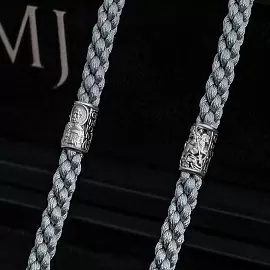 Шнур текстильный 702940-65С серебро Святой Георгий Победоносец и Божья Матерь Владимирская_1