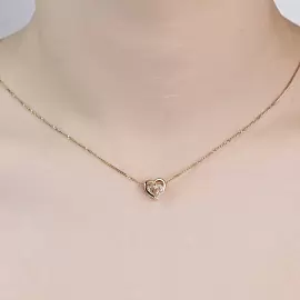 Подвеска бегунок 04-53-0653-00 золото Сердце_1