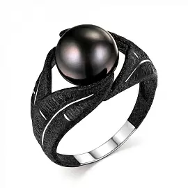 Кольцо один камень 51886S2B серебро_0