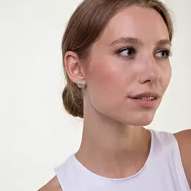 Серьги пусеты SOR1980-10.RH серебро_1