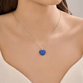 Колье 94071260 серебро Сердце_1