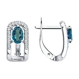 Серьги 92025335 серебро_0