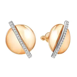 Серьги 04-52-1066-00 золото Круг_0