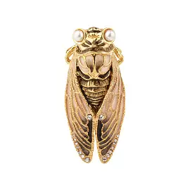 Брошь 41-021TR серебро Мотылек_0