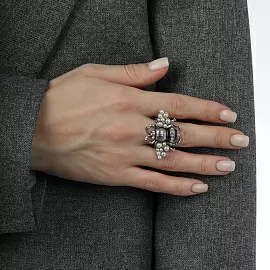 Кольцо EX000122SB-01R ювелирный сплав Пчела_2