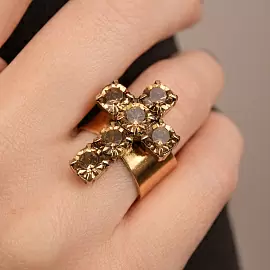 Кольцо 81500925370 ювелирный сплав Крест_2