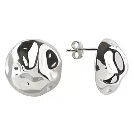 Серьги пусеты E1268-W серебро_0