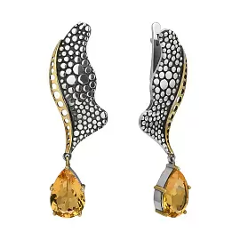 Серьги подвесные ER020517CIT-FPS-L серебро_0