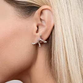 Серьги E1238-W серебро_3