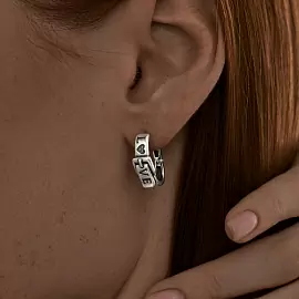 Серьги 95020101 серебро LOVE_1