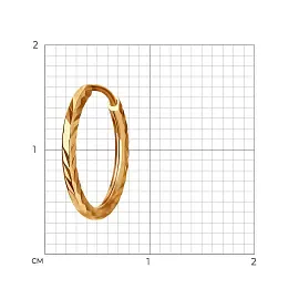 Серьги серьга одиночная 170002 золото_1