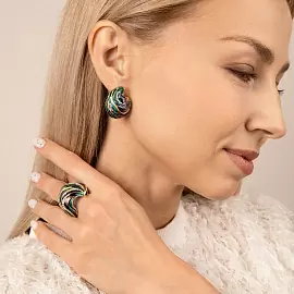 Серьги 23-093TR стр серебро_2