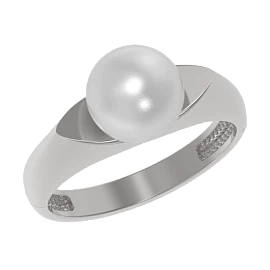 Кольцо 1 камень 1039551-01250-2S серебро