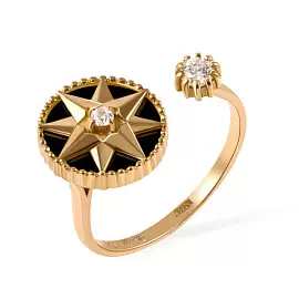 Кольцо 1002253-1 золото Диор_0