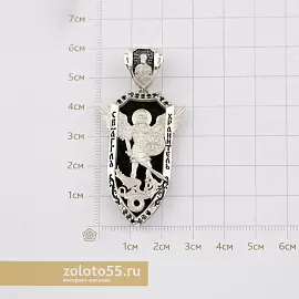 Подвеска религиозная христианская ладанка 517926-59 серебро Ангел Хранитель_2