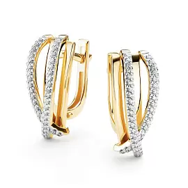 Серьги 26339-300 золото Дорожка_0