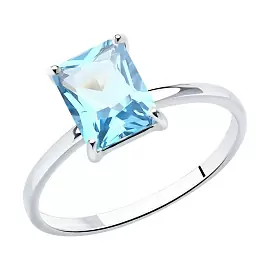 Кольцо один камень 716136 золото_0