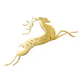 Брошь 261110458g ювелирный сплав Олень_0