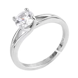 Кольцо один камень LLR578             серебро_1