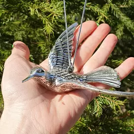 Сувенир елочная игрушка 100060 ювелирный сплав Птица_1